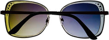 Load image into Gallery viewer, Isaac Mizrahi Womens Crystal Grey Square Plastic Sunglass IM31253 GR Isaac Mizrahi