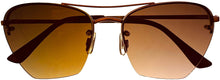 Load image into Gallery viewer, Isaac Mizrahi Womens Rose Gold Rimless Square Sunglass IM31252 RG Isaac Mizrahi