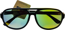 Load image into Gallery viewer, Fila Mens Plastic Matt Gray Rectangle Aviator Sunglass, Flash Lens SF9339. V65V Fila