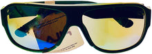 Load image into Gallery viewer, Fila Mens Plastic Matt Dark Green Rectangle Aviator Sunglass, Blue Flash Lens SF9346 B56B