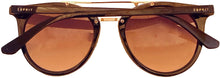 Load image into Gallery viewer, Esprit Womens Blue Round Plastic Sunglass, Blue Beige Lens ET39102 543