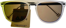 Load image into Gallery viewer, Fila Mens Matte Crystal Soft Square Metal Sunglass, Flash Lens SF9341 Z69B