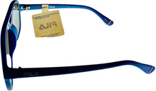 Load image into Gallery viewer, Fila Mens Plastic Matt Blue Rectangle Aviator Sunglass, Blue Flash Lens SF9339 C03B Fila