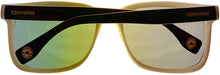Load image into Gallery viewer, Converse Mens Black White Rectangle Wrap Plastic Sunglass, H118