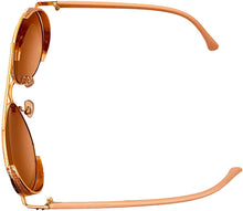 Load image into Gallery viewer, Isaac Mizrahi Womens Rose Gold Metal Fashion Aviator Sunglass IM31257 RG Isaac Mizrahi