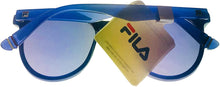 Load image into Gallery viewer, Fila Mens Matte Blue Tortoise Front Soft Round Sunglass SF9288. 978 Fila