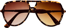 Load image into Gallery viewer, Fila Mens Plastic Tortoise Aviator Sunglass, Brown Lens SF9342 0722 Fila