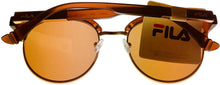 Load image into Gallery viewer, Fila Mens Matte Brown Matte Gold Front Soft Round Sunglass SF9945. 648 Fila