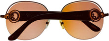 Load image into Gallery viewer, Chopard Women Rose Gold Rimless Round Plastic Sunglass, Gradient Lens SCHB67S Chopard