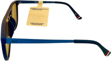 Load image into Gallery viewer, Fila Mens Matte Blue Soft Square Metal Sunglass, Flash Lens SF9341 C03X