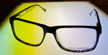 Load image into Gallery viewer, Lucky Mens Ophthalmic Black Soft Rectangle Plastic Frame D401 55mm