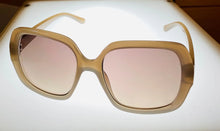 Load image into Gallery viewer, Kenneth Cole Reaction Womens Beige Brown Square Plastic Sunglass KC1412. 25F Kenneth Cole