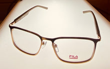 Load image into Gallery viewer, Fila Mens Gold Green Ophthalmic Soft Rectangle Metal Frame F0014. 03. 55mm