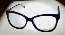 Load image into Gallery viewer, Lucky Mens Ophthalmic Black Soft Rectangle Plastic Frame D205 53mm