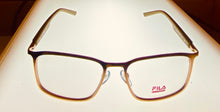 Load image into Gallery viewer, Fila Mens Gold Green Ophthalmic Soft Rectangle Metal Frame F0014. 03. 55mm