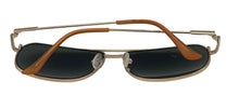 Load image into Gallery viewer, Kenneth Cole Rectangle Aviator Mens Gold Metal Sunglass, Green Lens KC1371. 32N
