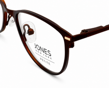 Load image into Gallery viewer, Jones New York Womens Brown Metal Tear Drop Eyewear Frame, J152 48mm
