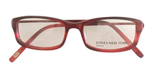 Load image into Gallery viewer, Jones New York Ophthalmic Plastic Rectangle Eyewear Frame, J213 Red. 47mm
