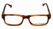 Load image into Gallery viewer, Lucky Big Kids Ophthalmic Rectangle Brown Horn Plastic Frame. D804 46mm
