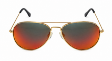 Load image into Gallery viewer, Tony Hawk Mens Sunglass Classic Gold Metal Aviator, Orange Lens TH47 1
