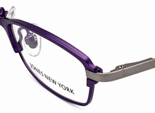 Load image into Gallery viewer, Jones New York Womens Metal Soft Rectangle Eyewear Frame, J468 Purple 50mm
