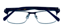 Load image into Gallery viewer, Lucky Brand Mens Ophthalmic Eyeglass Rectangle Navy Metal D513. 53mm
