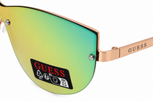 Load image into Gallery viewer, Guess Unisex Gold Front Mount Shield Sunglass , Mirror Lens GO00007 32X (Copy)
