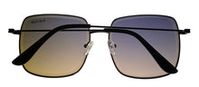 Load image into Gallery viewer, Kenneth Cole Reaction Shiny Black Womens Square Metal Sunglass KC1393 1Z
