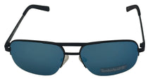 Load image into Gallery viewer, Timberland Matte Matte Black Mens Rimless Rectangle Aviator Metal Sunglass TB7173. 2X
