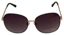 Load image into Gallery viewer, Kenneth Cole Reaction Shiny Gold Womens Square Metal Sunglass KC1359. 32B
