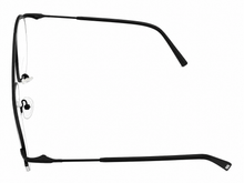 Load image into Gallery viewer, Jones New York Mens Matte Black Rimless Metal Eyewear Aviator Frame. J359. 53mm
