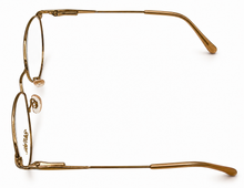 Load image into Gallery viewer, Bob Mackie Mens Gold Silver Tear Drop Metal Eyewear Frame. BM 800 52mm
