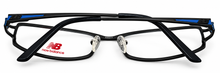 Load image into Gallery viewer, New Balance Unisex Eyeglass Metal Rectangle Frame #392 Black / Blue 51mm

