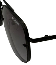 Load image into Gallery viewer, Kenneth Cole Reaction Satin Black Mens Metal Square Front Mount, KC1399 1B
