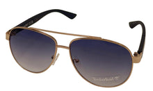 Load image into Gallery viewer, Timberland Gold Mens Metal Rectangle Aviator Sunglass, Blue Gradient TB7258. 32W
