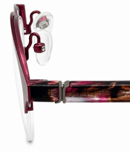Load image into Gallery viewer, Jones New York Womens Rimless Oval Burgundy Metal Eyewear Frame. J145 48mm
