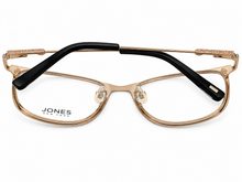 Load image into Gallery viewer, Jones New York Black Mens Metal Rectangle Eyewear Frame, J489. 56mm
