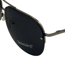 Load image into Gallery viewer, Timberland Shiny Gunmetal Mens Front Mount Rimless Aviator Metal Sunglass TB7174. 9A

