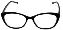 Load image into Gallery viewer, Jones New York Black Unisex Plastic Soft Cat Eye Eyewear Frame, J774 57mm
