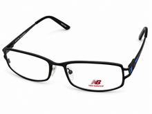 Load image into Gallery viewer, New Balance Unisex Eyeglass Metal Rectangle Frame #392 Black / Blue 51mm

