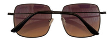 Load image into Gallery viewer, Kenneth Cole Reaction Shiny Black Womens Square Metal Sunglass KC1393 1Z
