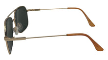Load image into Gallery viewer, Kenneth Cole Rectangle Aviator Mens Gold Metal Sunglass, Green Lens KC1371. 32N
