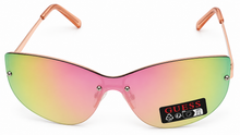 Load image into Gallery viewer, Guess Unisex Gold Front Mount Shield Sunglass , Mirror Lens GO00007 32X (Copy)
