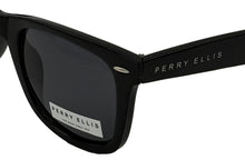 Load image into Gallery viewer, Perry Ellis Mens Sunglass Black Plastic Square, Smoke Gradient Lens PE89 1
