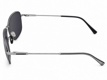 Load image into Gallery viewer, John Varvatos Mens Silver Rectangle Metal Aviator Sunglass V548
