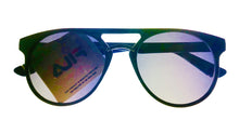 Load image into Gallery viewer, Fila Mens Black Blue Gold Front Soft Round Sunglass SF9284 Z42

