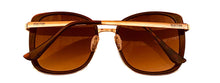 Load image into Gallery viewer, Kenneth Cole Reaction Womens Tortoise Gold Square Sunglass KC1396. 52F
