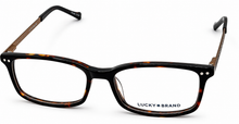 Load image into Gallery viewer, Lucky Brand Big Kids Ophthalmic Eyeglass Rectangle Tortoise Plastic D800  49mm
