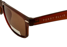 Load image into Gallery viewer, Perry Ellis Sunglass Mens Navy Brown Plastic Rectangle Brown  Lens PE27. 2
