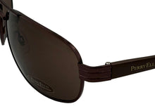 Load image into Gallery viewer, Perry Ellis Medium Brown Men Sunglass Metal Aviator , Brown Lens PE21 5
